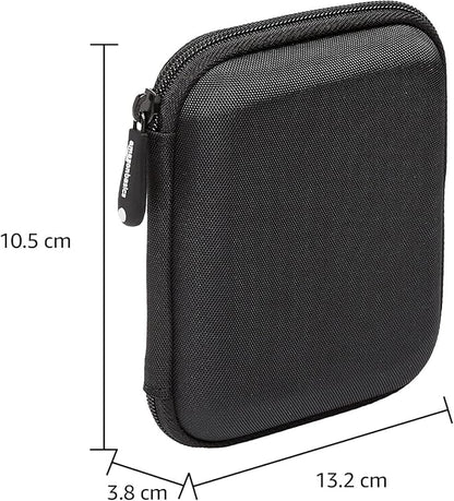Amazon Basics Small Hard Shell Carrying Case For My Passport Essential External Hard Drive 1 Pack, Black