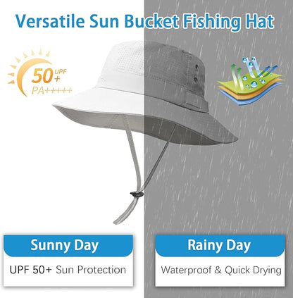 Sun Bucket Hat for Men Women Fishing Beach Safari Hats for Golf Hiking Hunting Outdoor UPF 50+