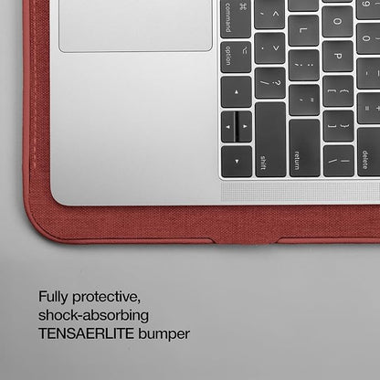 Incase ICON Sleeve with Woolenex - MacBook Air 13 inch M1, 2020, 2019, 2018 & MacBook Pro 13 inch 2019, 2018, 2017, 2016 Case - Fitted MacBook Case, Laptop Sleeve, Hard Cover, Durable (Red Clay)