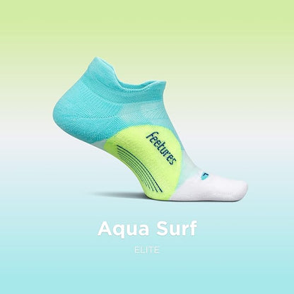 Feetures Elite Light Cushion No Show Tab Athletic Ankle Socks - Sport Sock with Targeted Compression