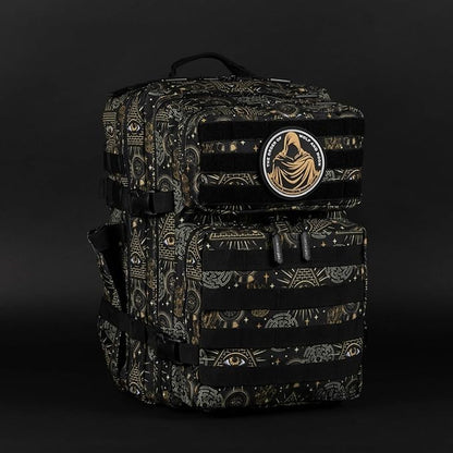 WOLFpak 35L Athletic Gym Backpack - Durable 1000D Waterproof Oxford Material with MOLLE Webbing, Laptop Pocket & Dual Cup Holders, Durable Fitness/Travel/Military Daypack (Illuminati)