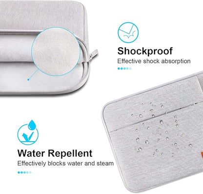 Lacdo Laptop Sleeve Case for 14-inch MacBook Pro M5/M4/M3/M2/M1 Chips Pro Max A3434 A3112 A3401 A3185 A2992 A2918 2025-2021, Water-Resistant Computer Bag MacBook Bag Case with Accessory Pocket, Gray