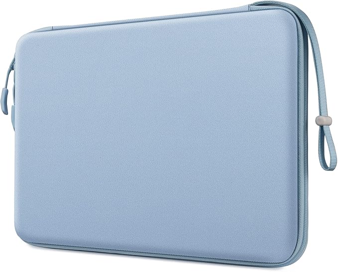 FINPAC Hard Laptop Sleeve Case for 13 inch MacBook Air M4 2025 A3240 M3 2024 A3113, 14 inch MacBook Pro M5/M4/M3/M2 A3434 A3401, 13" Air/Pro, Waterproof Case for Dell, Surface Laptop, HP, Ice Blue