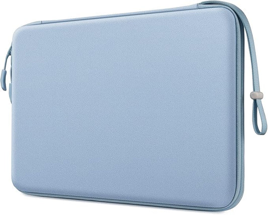 FINPAC Hard Laptop Sleeve Case for 13 inch MacBook Air M4 2025 A3240 M3 2024 A3113, 14 inch MacBook Pro M5/M4/M3/M2 A3434 A3401, 13" Air/Pro, Waterproof Case for Dell, Surface Laptop, HP, Ice Blue