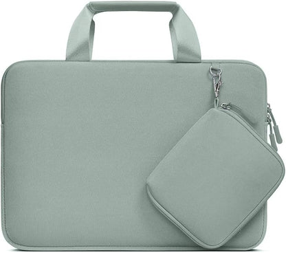 MOSISO Laptop Case 16 inch, 15-15.6 inch Laptop Sleeve Bag Compatible with MacBook Pro 16, HP, Acer, Dell, Lenovo, ASUS, Neoprene Carrying Computer Bag with Handle&Detachable Small Case, Antique Green