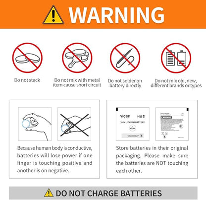15-Pack CR2032 Lithium Battery 3V Coin Cell Compatible with Car Key Fob, Watches, Calculators, Led Lights & More, Individual Wrapped