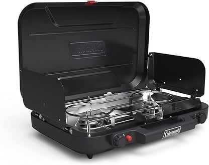 Coleman Classic 3-Burner Propane Camping Stove with InstaStart Ignition, Portable Cooktop with 3 Adjustable Burners & 28,000 BTUs of Power for Camping, Tailgating, Grilling, Hunting & More