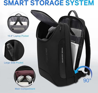 BANGE 15.6 Inch Laptop Backpack for Men and Women, Business Travel Backpack, Waterproof Lightweight Computer Bag for College, Office, Commuter & Outdoor Sports