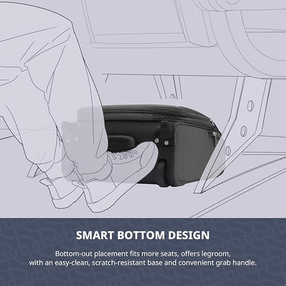Verage Carry On Underseat Luggage with 2 Wheels & USB Port, 16 Inch Wheeled Spinner Bag Carry-on Luggages for Airlines, Lightweight Suitcase Men Women, Pilots and Crew(16-Inch Rolling Underseat Pro)
