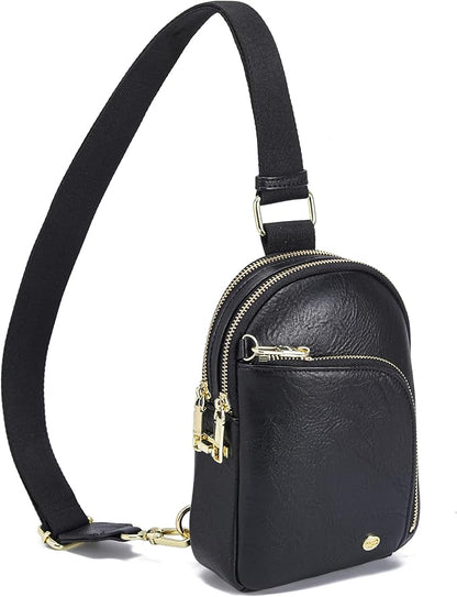 INICAT RFID Blocking Sling Bag,Anti Theft Crossbody Bags for Women,Travel Gifts Cross Body Purses Vegan Leather