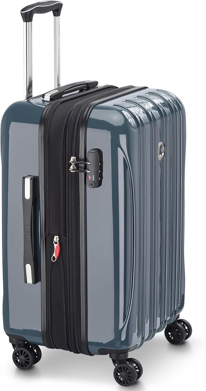 DELSEY PARIS Helium Aero Hardside Expandable Luggage with Spinner Wheels, Orion Blue, Carry-On 21 Inch