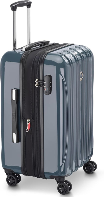 DELSEY PARIS Helium Aero Hardside Expandable Luggage with Spinner Wheels, Orion Blue, Carry-On 21 Inch