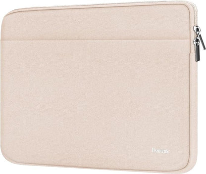 Laptop Sleeve Case 14 inch, Shockproof Protective Notebook Cover Bag with Accessory Pocket, Durable Carrying Laptop Case Compatible for MacBook HP Lenovo Dell Asus Acer, Light Pink