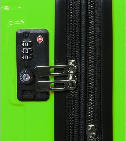 World Traveler Contour 20-Inch Carry-On Polycarbonate Hardside Expandable Spinner Luggage with TSA Lock - Apple Green