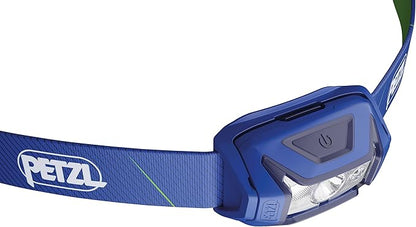 PETZL Tikka CORE Headlamp - Rechargeable, Compact 450 Lumen Light with Red Lighting, for Hiking, Climbing, and Camping - Blue