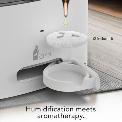 Vornado MISTIC 8 Whole Room Ultrasonic Humidifier, Top-Fill, Aromatherapy, 2-Gallon Tank, 3-Gallon Output, Warm or Cool Mist Humidifier, Automatic Humidity Control, Included Scent Pads