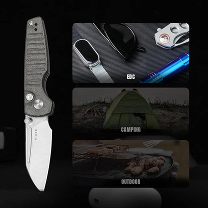 Kizer Parakeet EDC Pocket Knife, 2.46" Nitro-V Blade Folding Knife with Micarta Handle, Thumb Stud Opener Small EDC Knives for Men Women Camping Hunting V2706M1
