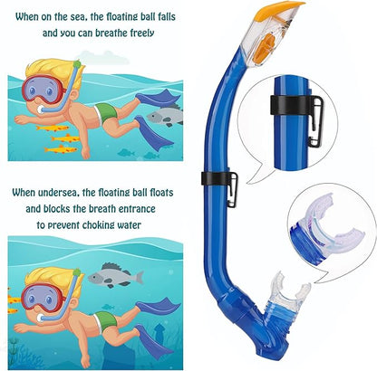 Snorkeling Gear for Adults with Fins Scuba Diving Gear Adult Professional Travel Snorkel Sets with Flippers,Anti-Fog Anti-Leak Diving Mask