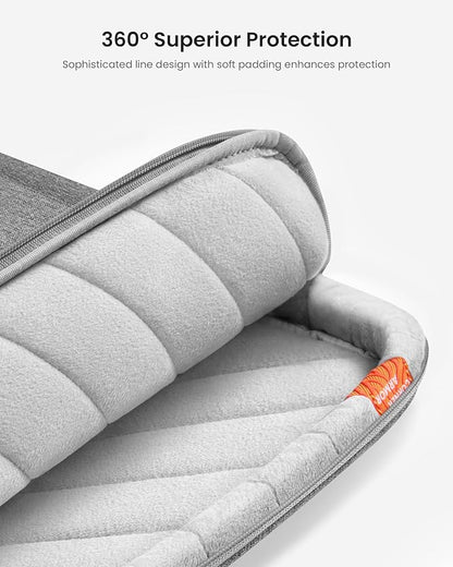 tomtoc 360 Protective Laptop Carrying Case compatible with 14-inch MacBook Pro M5/M4/M3/M2/M1 Pro/Max A3434 A3112 A3401 A3185 2025-2021, 12.9-13 Inch iPad Pro/Air, Water-Resistant Accessory Sleeve Bag