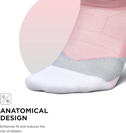 Feetures Elite Light Cushion No Show Tab Athletic Ankle Socks - Sport Sock with Targeted Compression