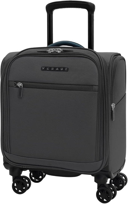 Verage Underseat Carry On Luggage with Wheels & USB Port,14 inch Wheeled Spinner Carry-on Luggages Bags for Airlines, Lightweight Overnight Suitcase for Men Women (14-Inch Compact Underseat Pro)