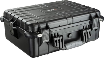 Eylar Large 20 Inch Protective Camera Case Water and Shock Proof With Foam (Black)