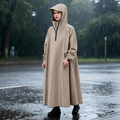 Hooded Rain Poncho for Adults Waterproof Rain Ponchos Lightweight Raincoat Reusable Rain Jacket for Men Women Outdoor