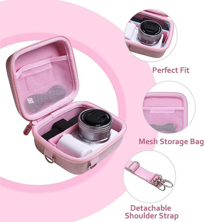 XANAD Hard Case for Sony a6400/a6700/a6100/a6000/ZV-E10/ZVE10 II/RX100 VII or Fujifilm X100VI / X100V Digital Camera (Pink)