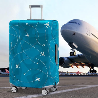 Travelkin Luggage Covers With Tag For Suitcases Tsa Approved,Suitcase Covers Protector Fit 18-32 Inch Luggage S(18-21inch suitcase)