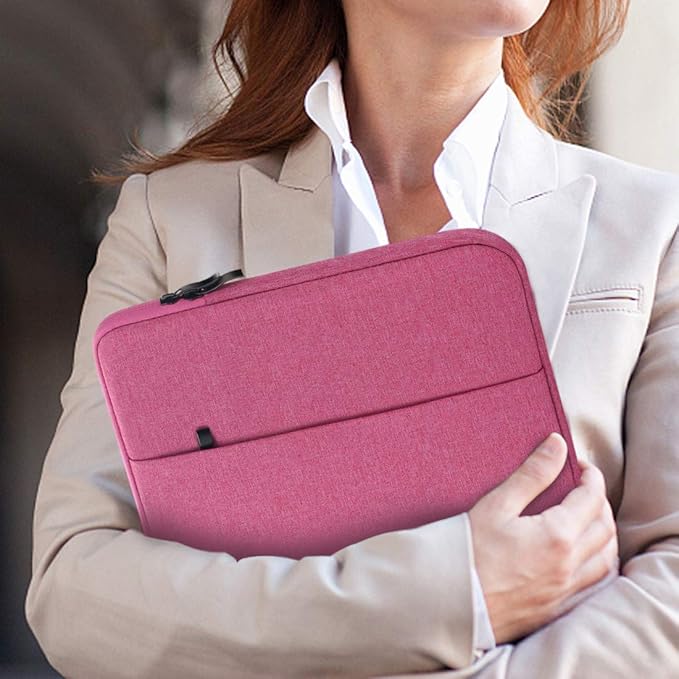 NIDOO 15" 16" Laptop Sleeve Case Notebook Protective for 15" MacBook Pro / 16" MacBook Pro M2 M1 / 15" Surface Laptop 3/16" ThinkPad Z16 / Yoga 7i / 15.6 Dell XPS 15 / HP EliteBook 655 G9, Red