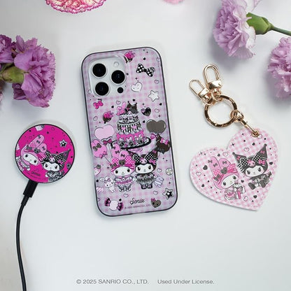 Sonix x Sanrio Keychain Case Compatible with Apple AirTag | Protective AirTag Cover Keychain Charm | Kuromi & My Melody 20th Anniversary