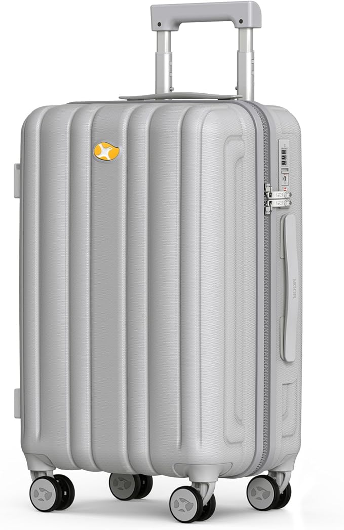MGB Carry On Luggage 22x14x9 Airline Approved, Hardside Carry-on Luggage with Spinner Wheels & TSA Lock, Scratch-Resistant PC Lightweight Suitcase for Travel with Adjustable Telescopic Handle