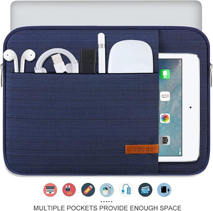 Lacdo 13 inch Laptop Sleeve Case for 13 inch New MacBook Air M4 A3240 2025, M3 A3113, M2 A2681, M1 A2337 | 13" MacBook Pro M2/M1 A2338 A2251 A2289 | 13" iPad Pro M5 / iPad Air M3 Computer Bag, Blue