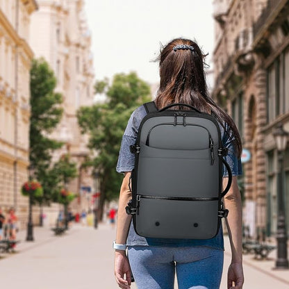 SOAEON Vacuum Backpack with Pump,Waterproof Underseat Carry on Bag with Vacuum Seal Compression Backpack for Airplane