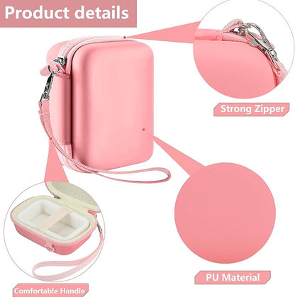 Leayjeen Digital Camera Case Compatible with KODAK EKTAR H35 H35N Half Frame Film Camera，Storage Holder Organizer for Kodak Ultra F9 M35 M38 Paper Shoot Camera-Pink(Case Only)