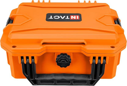 Eylar 11.8" Intact Series Compact Hard Camera Case, Lightweight and Durable Stacker Design with Foam (Orange)