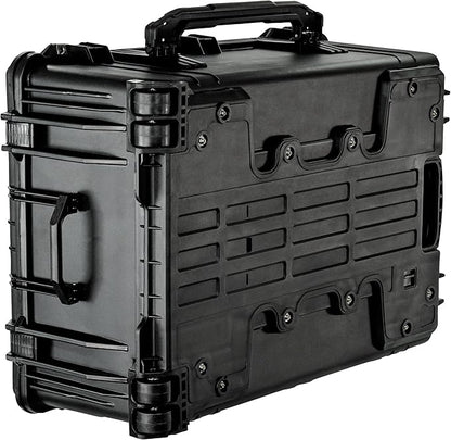 Eylar 31.5" X-Large Protective Roller Hard Case for Cameras, Drones, Tools, and AV Equipment with IP67 Waterproof, Shock Resistant, and Customizable Foam Inserts (Black)