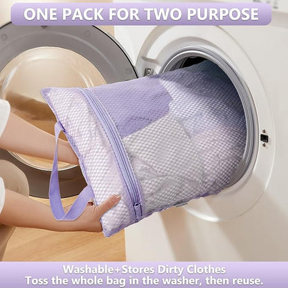 8 Set Packing Cubes for Travel, Anti-Tearing Suitcase Organizer for Luggage with Shoe & Hanging Toiletry Bag,Gifts for Women Mom,OlarHike Vacation Essentials & Accessories for Cruise Ship,Lavender
