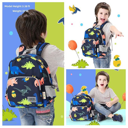 willikiva 3D Dinosaur Backpack Toddler Backpacks for Boys and Girls Kids Backpack Waterproof Preschool Safety Harness Leash (Deep Blue)