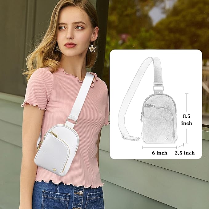 INICAT RFID Blocking Sling Bag,Anti Theft Crossbody Bags for Women,Travel Gifts Cross Body Purses Vegan Leather