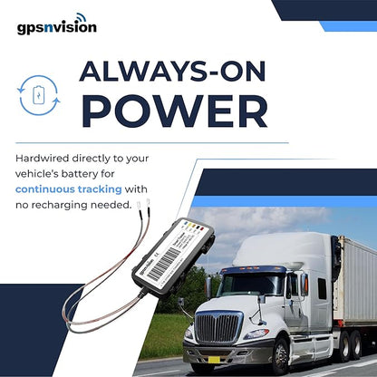 4G GPS Tracker for Vehicles - Real-Time GPS Tracker for Car, Truck, Van, Motorcycle - Hardwired 4G LTE Vehicle Tracking Device - Easy 2-Wire Install Tracking System - Subscription Required