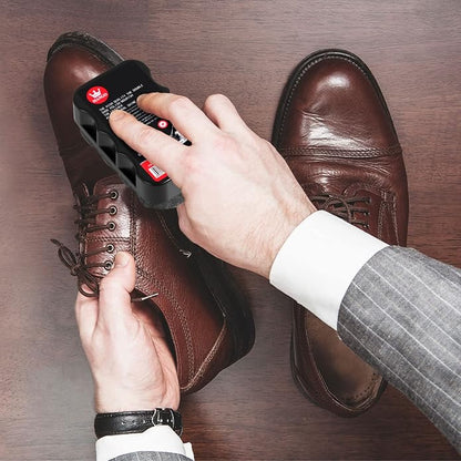 Loopeer 12 Pcs Shoe Shine Sponge Bulk, Instant Leather Shoes Shiner Care for Boots, Leather Accessories Quick Cleaning