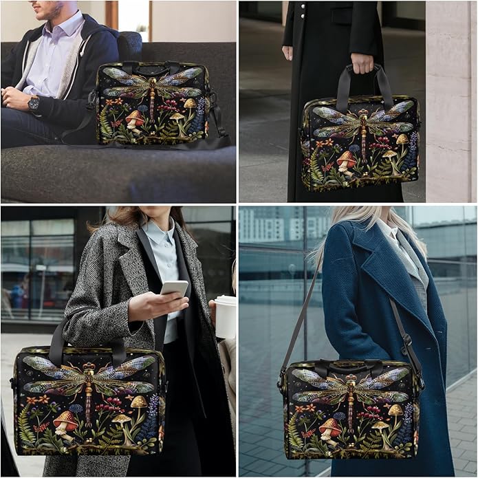 Laptop Bag Bohemian Mandala Laptop Satchel Briefcase Adjustable shoulder Carrying for MacBook Pro 16 inch