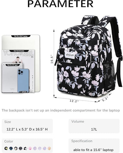 abshoo Classical Basic Travel Backpack For School Water Resistant Bookbag