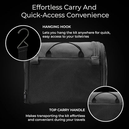 Briggs & Riley Toiletry Kit - Travel Bags for Women & Men, Organizer for Vacation, Dopp Kit for Bathroom Accessories, Makeup, & Skincare