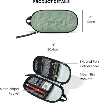 Sherpani Mini Co-Pilot, Travel Cable Bag, Cord Storage Organizer, Small Tech Pouch, Accessory Carrying Case, Travel Gift for Women (Aloe Mist)