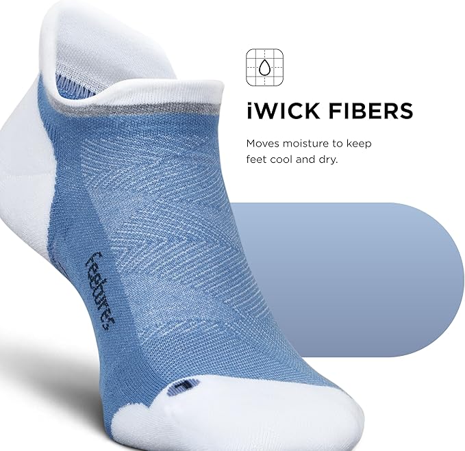 Feetures Elite Golf Max Cushion Tab Ankle Socks - Sport Sock with Targeted Compression