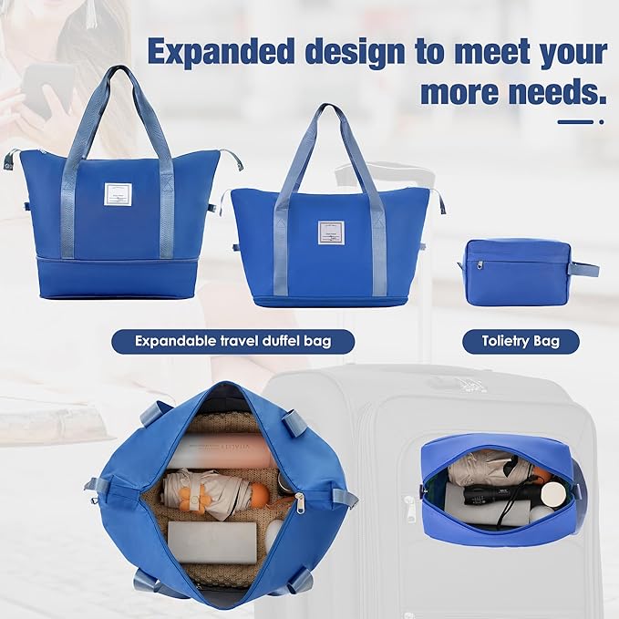 Luggage Sets 5 Piece Softside Expandable Lightweight Durable Softshell Suitcase Sets Spinner Wheels TSA Lock
