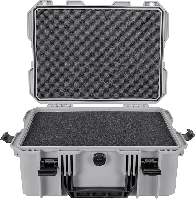 Eylar 18" Intact Series Hard Camera Case, Lightweight and Durable Stacker Design with Foam (Gray)