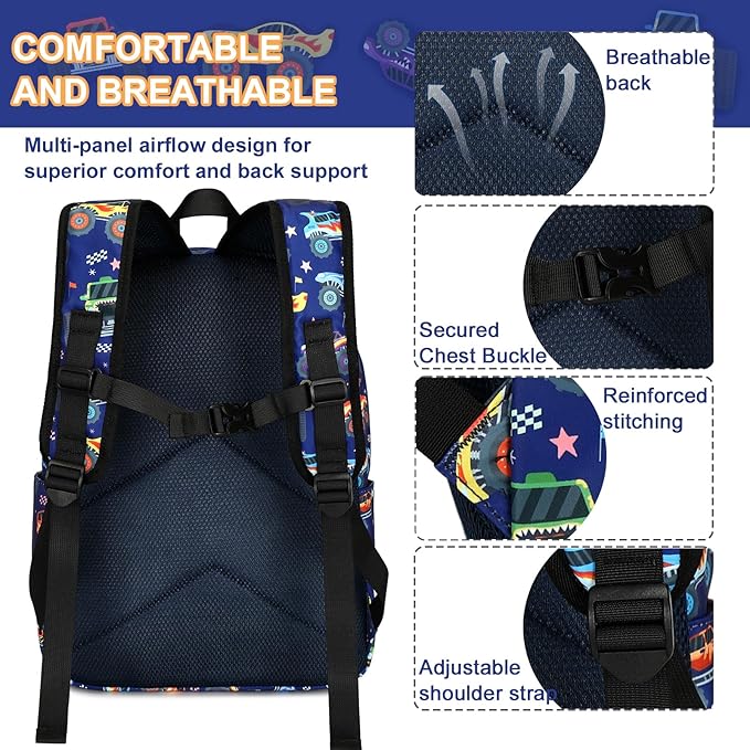 CAMTOP Preschool Backpack for Kids Boys Girls Toddler Backpack Kindergarten School Bookbags for Age 3-8